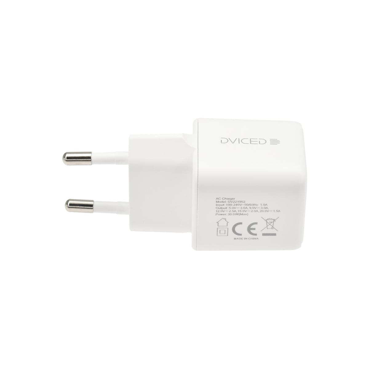 30W Nabíječka GaN Dviced USB-C – bílá - náhled 2
