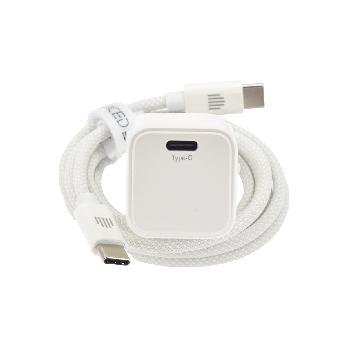 30W nabíječka GaN Dviced USB-C s kabelem – bílá - náhled 2