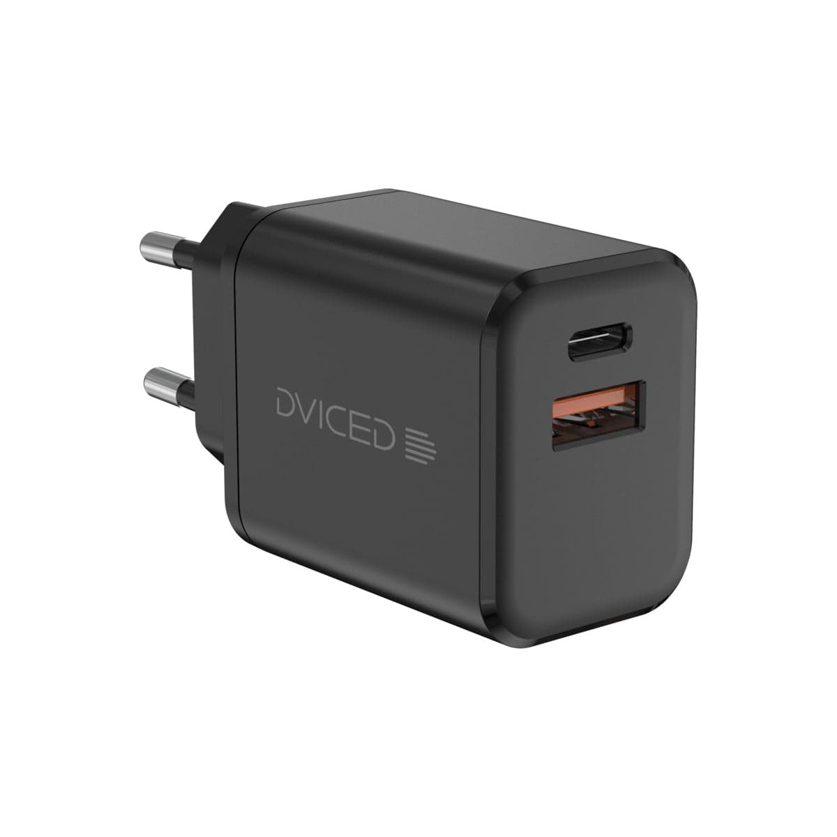 35W nabíječka GaN Dviced 1× USB-A, 1× USB-C – černá
