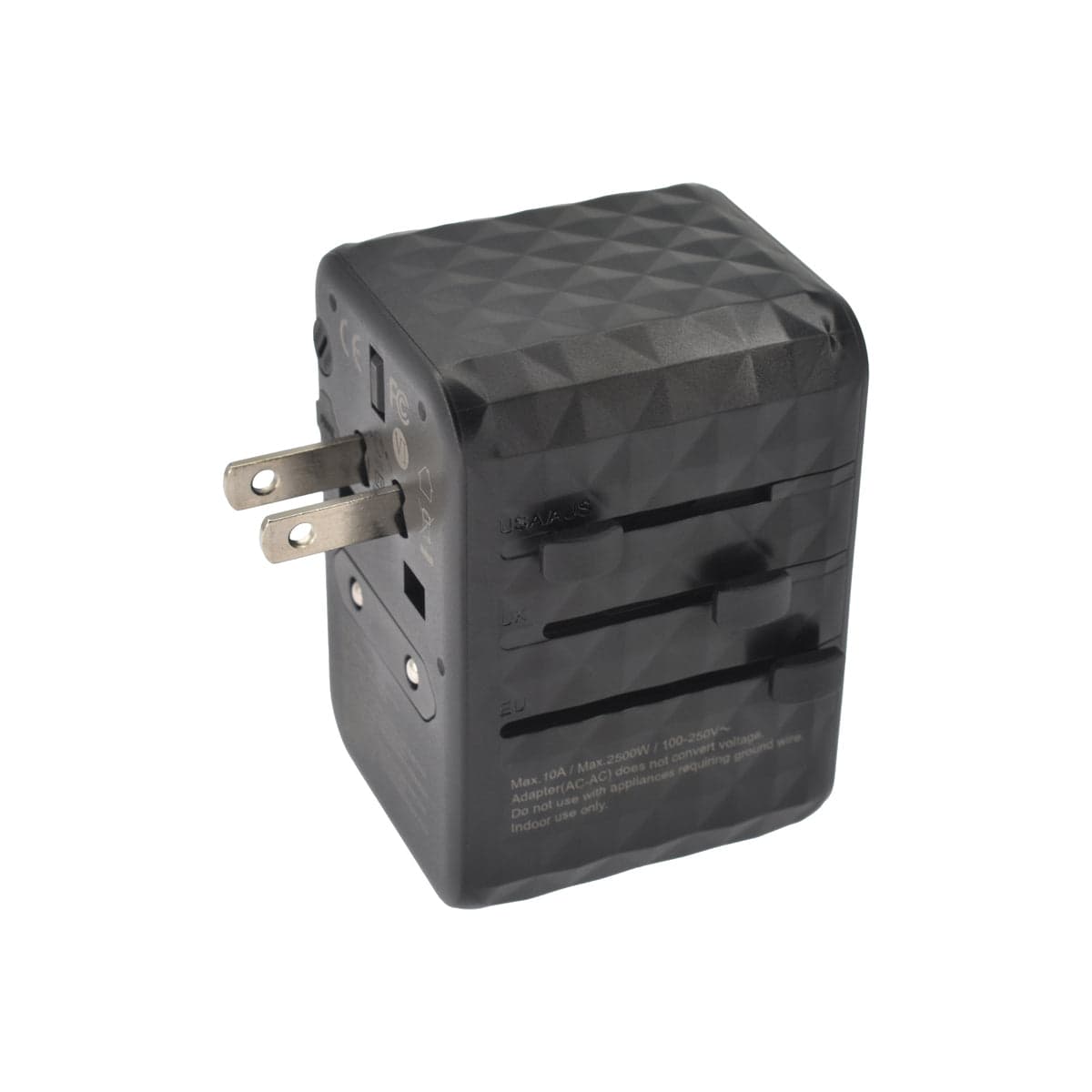 65W cestovní adaptér Dviced Universal – černý - náhled 3