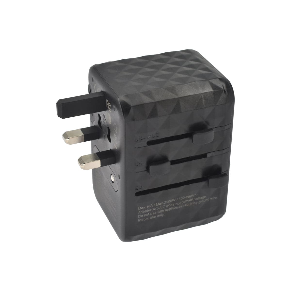 65W cestovní adaptér Dviced Universal – černý - náhled 4