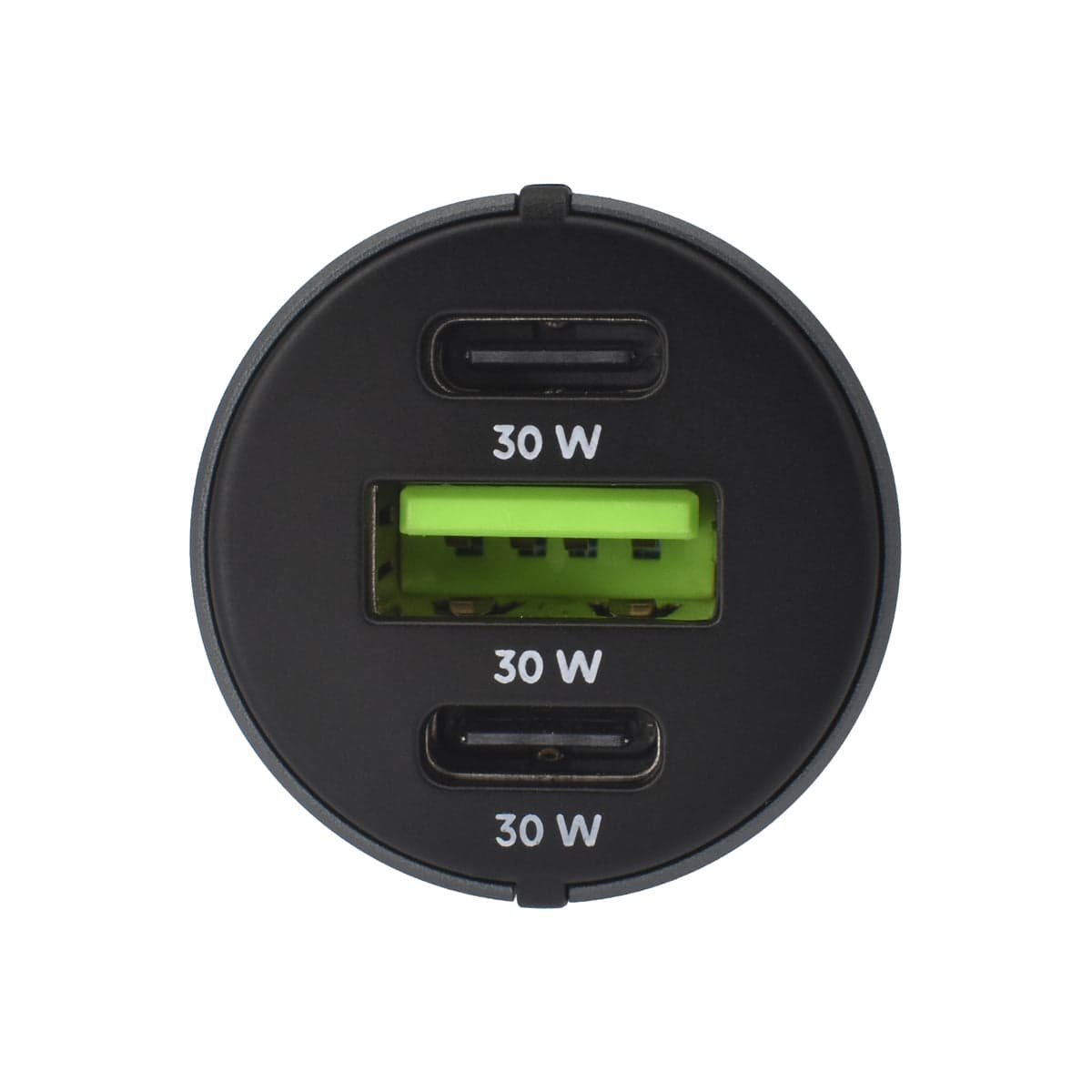 Autonabíječka 60W Dviced 1× USB-A, 2× USB-C – šedá - náhled 3