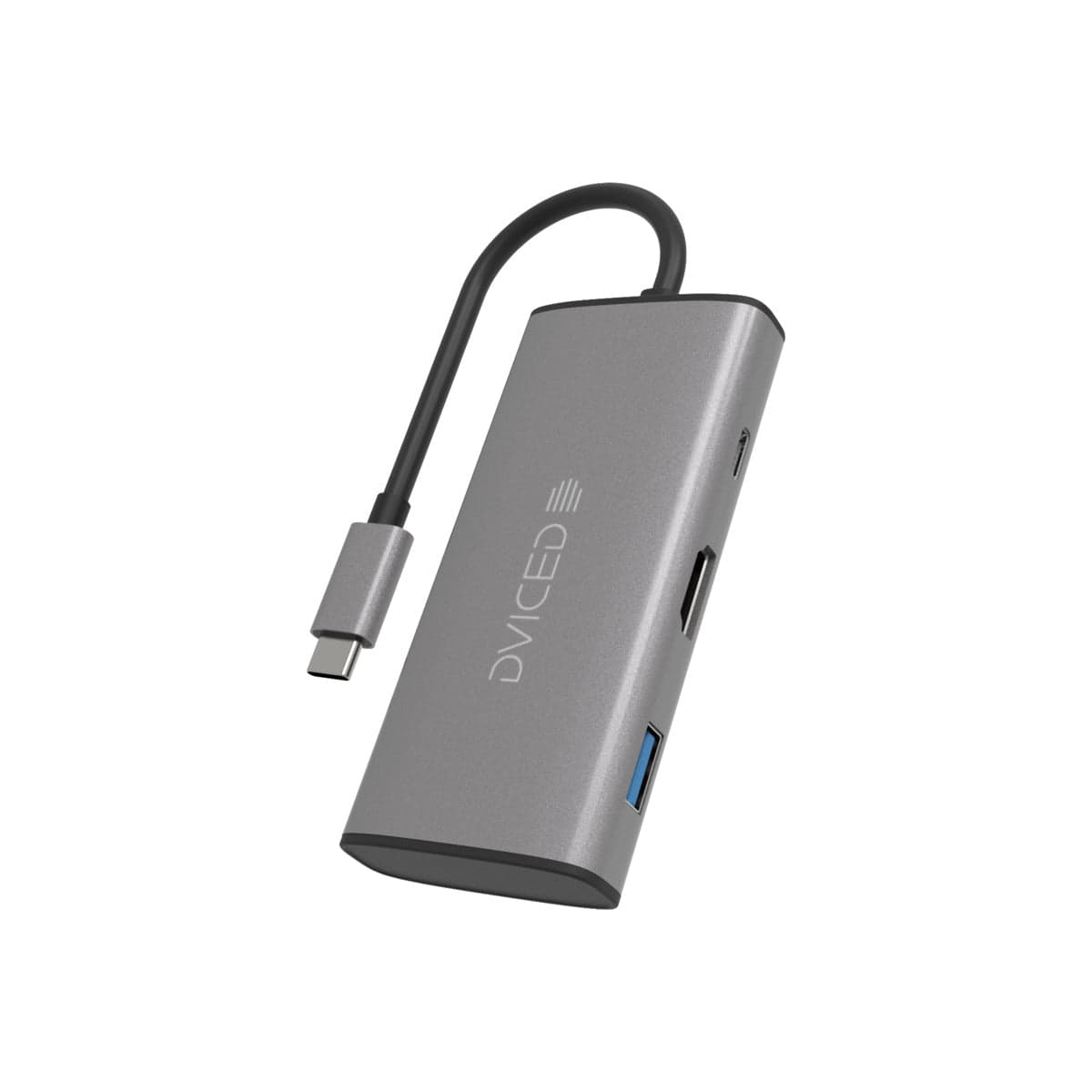 6v1 HUB USB-C Dviced - šedý