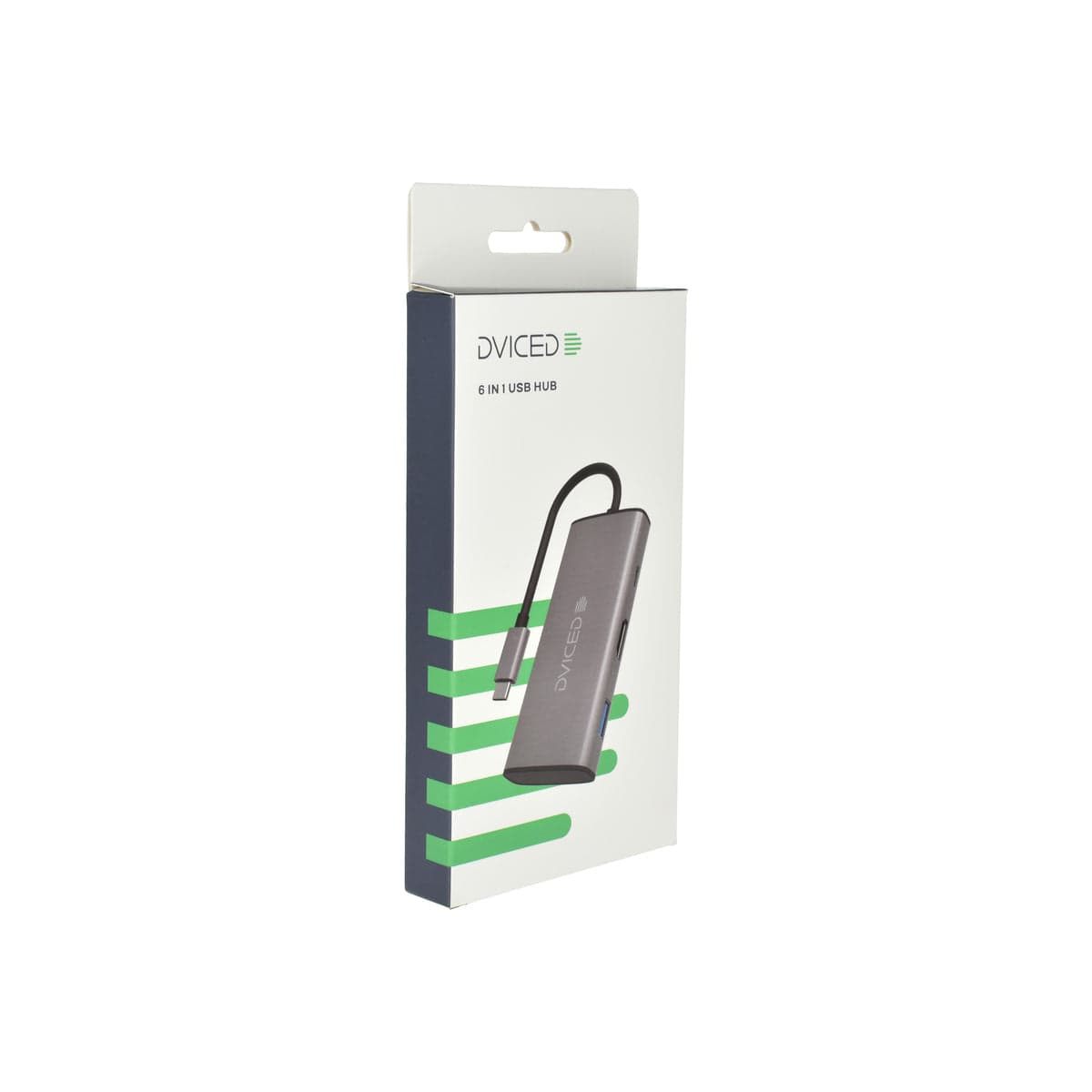 6v1 HUB USB-C Dviced - šedý - náhled 4