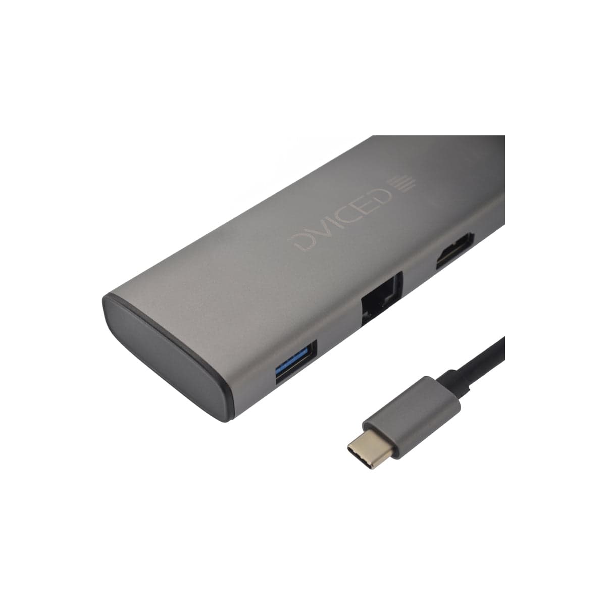 7v1 HUB USB-C Dviced - šedý - náhled 3