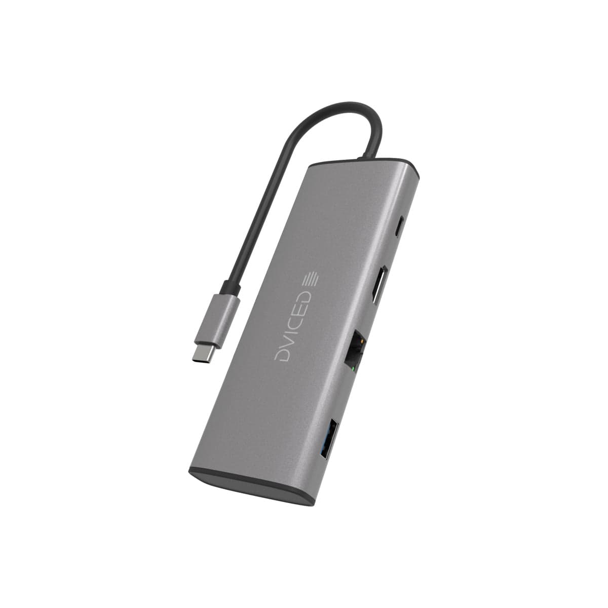 9v1 USB-C HUB Dviced - šedý