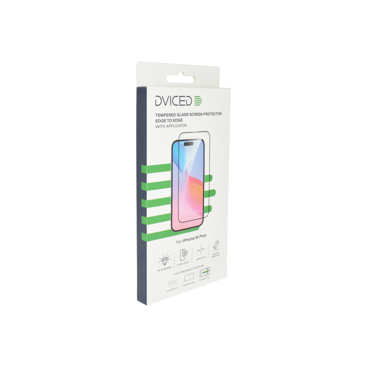 Tvrzené ochranné sklo s aplikátorem pro iPhone 16 Plus Dviced - náhled 4
