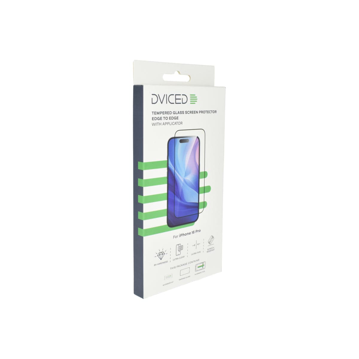 Ochranné sklo iPhone 16 Pro Dviced Edge-to-Edge Tempered Glass s aplikátorem - náhled 4
