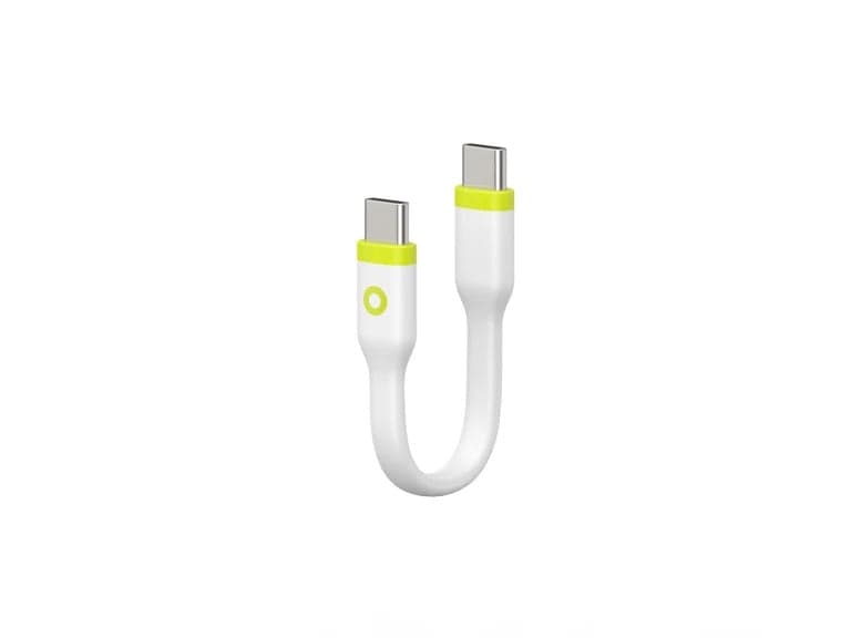Kabel 60W Mobile Origin Compact USB-C / USB-C 10 cm - bílý - náhled 2