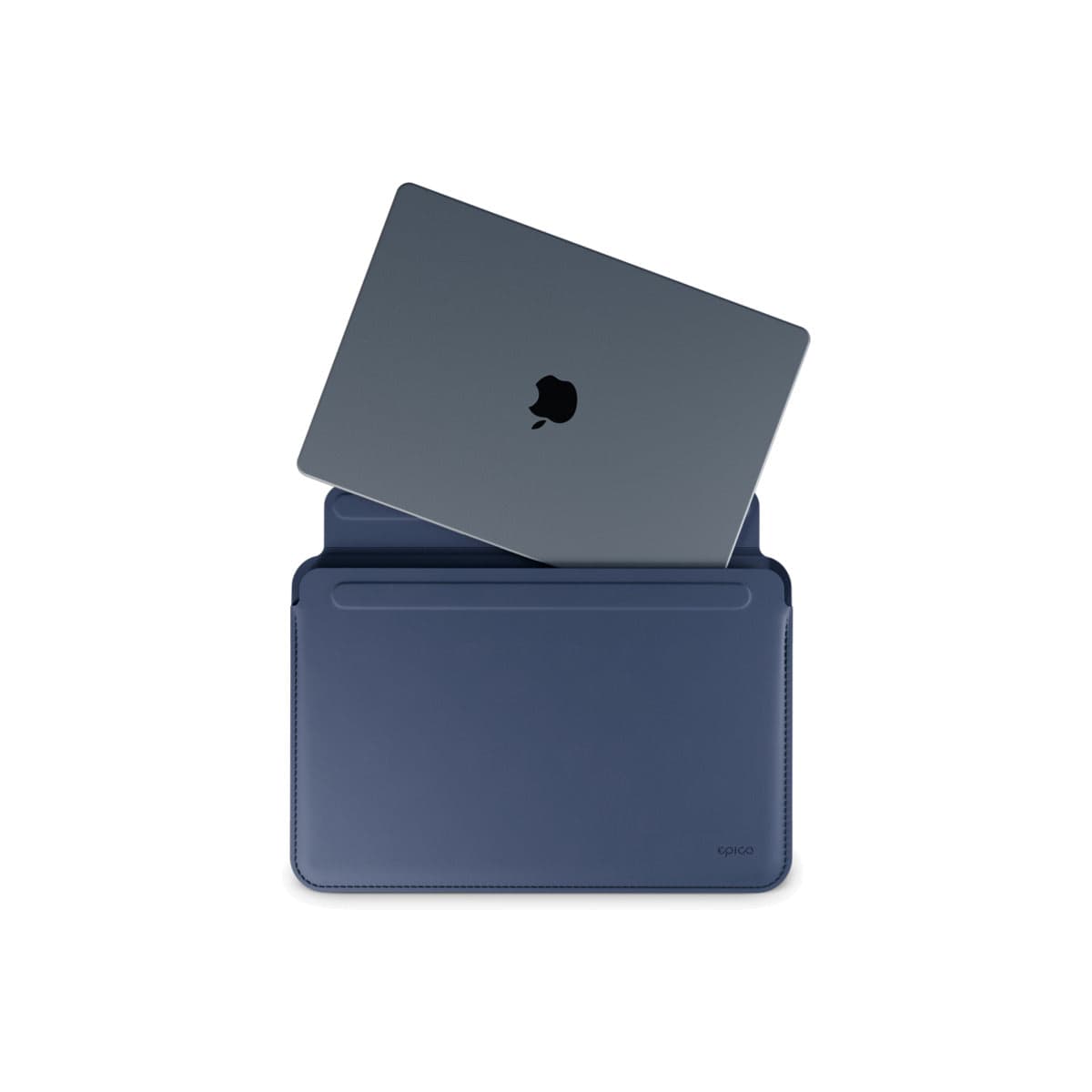Kožený obal pro MacBook Air/Pro 13,3" Epico - tmavě modrý - náhled 3