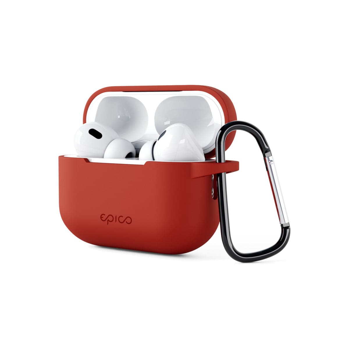 Silikonové outdoor pouzdro pro AirPods Pro 2. gen Epico - červené - náhled 2