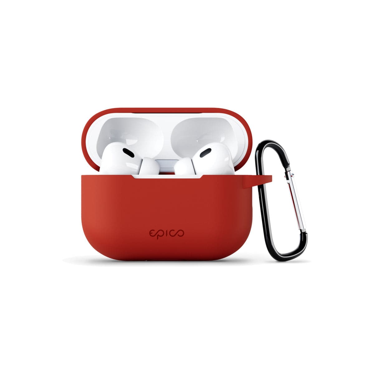 Silikonové outdoor pouzdro pro AirPods Pro 2. gen Epico - červené