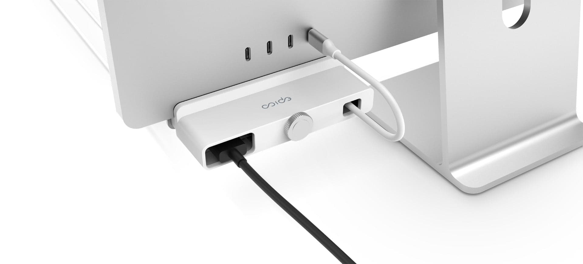 USB-C Hub 7v1 pro Apple iMac Epico - bílý - náhled 2