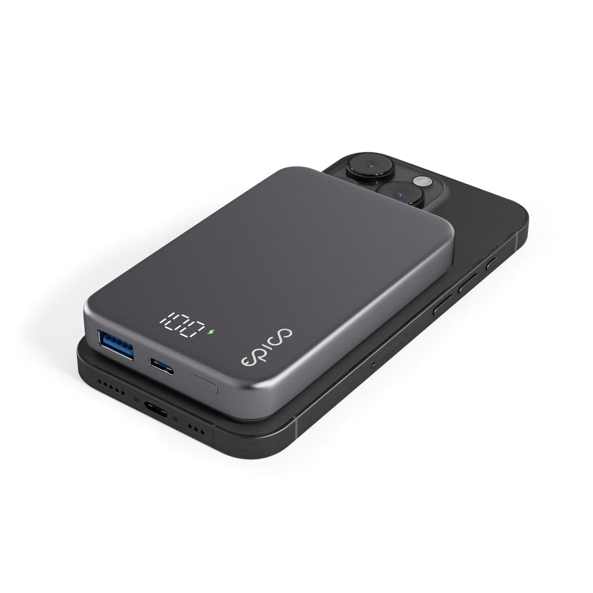Hliníková powerbanka Epico Mag+ 10 000 mAh - vesmírně šedá - náhled 3
