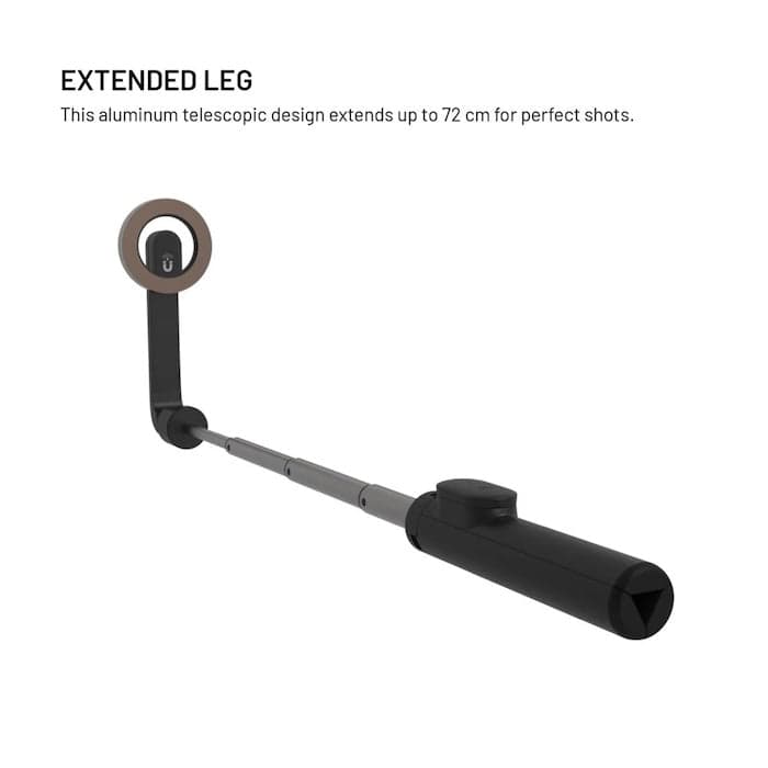 MagSafe selfie stick s tripodem FIXED MagSnap - černý - náhled 5