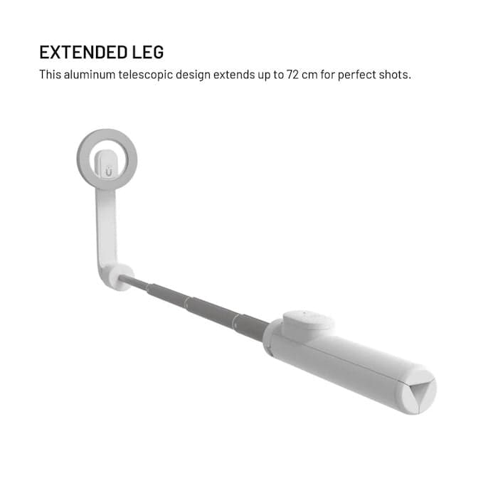 MagSafe selfie stick s tripodem FIXED MagSnap - bílý - náhled 5