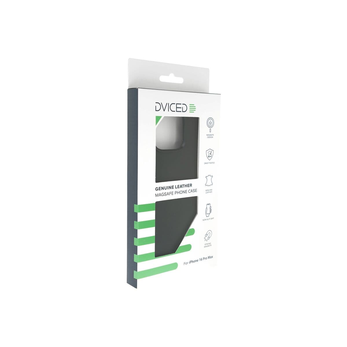 Kožený MagSafe kryt pro iPhone 16 Pro Max Dviced – černý - náhled 4