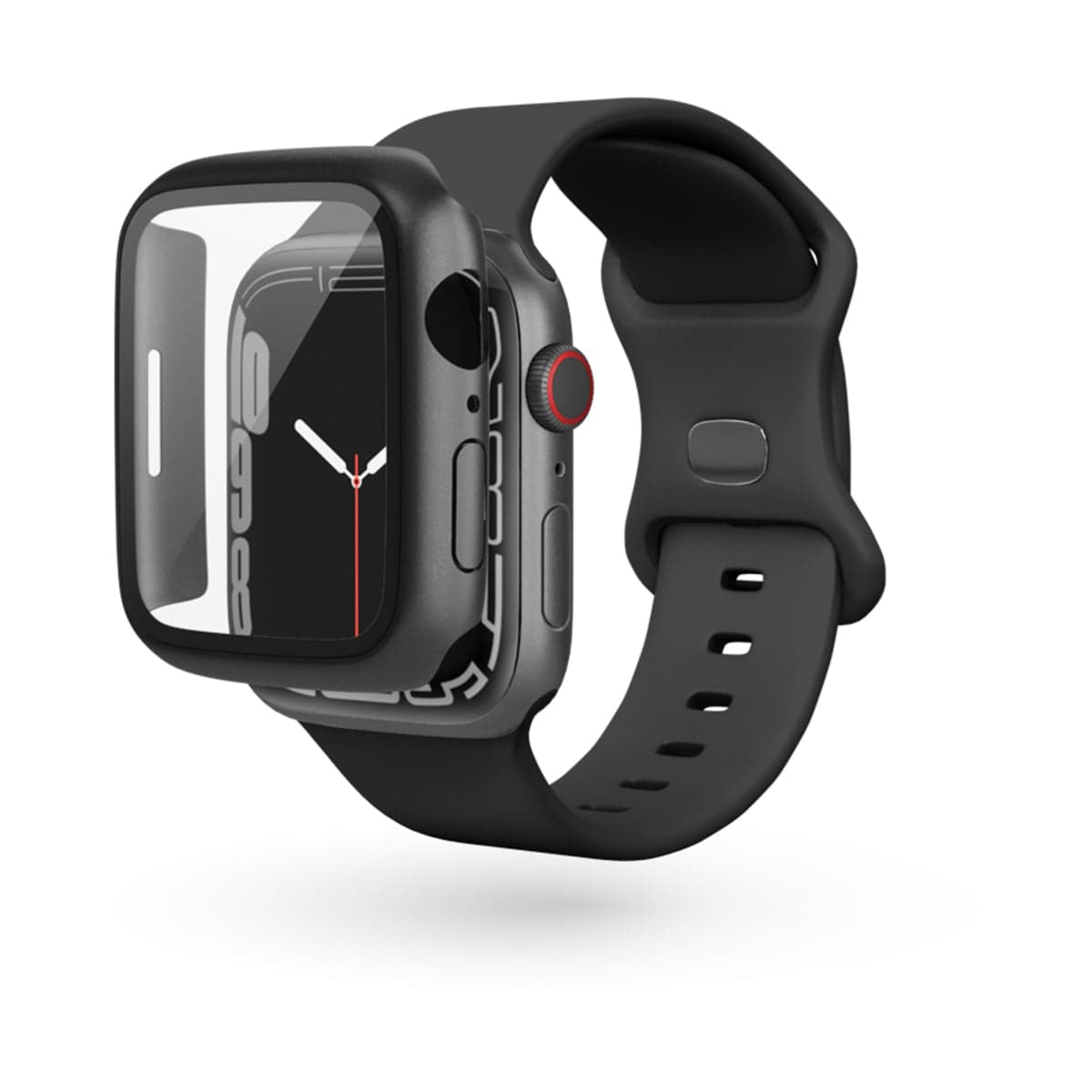 Ochranný kryt na Apple Watch 7 45 mm Epico Glass Case - černý - náhled 1