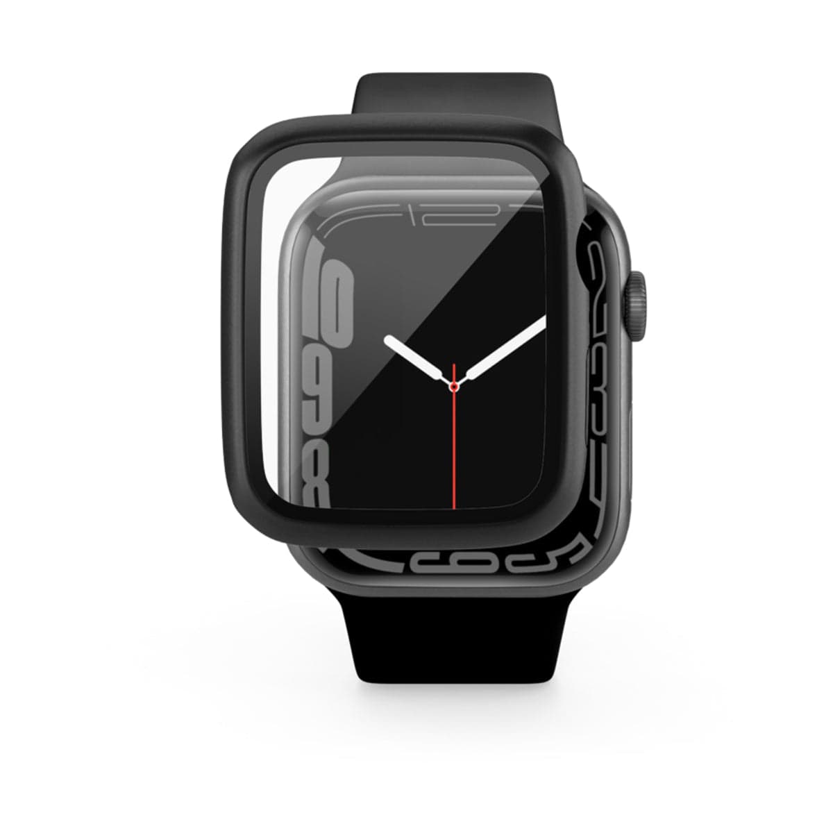 Ochranný kryt na Apple Watch 7 45 mm Epico Glass Case - černý - náhled 2