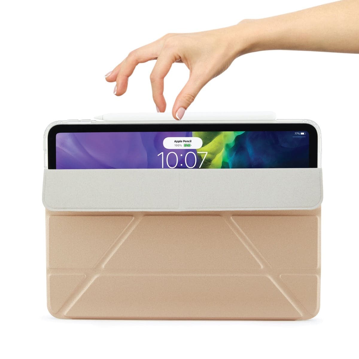 Pouzdro Pipetto na iPad Air 4 10.9 Metallic Origami - zlaté - náhled 3