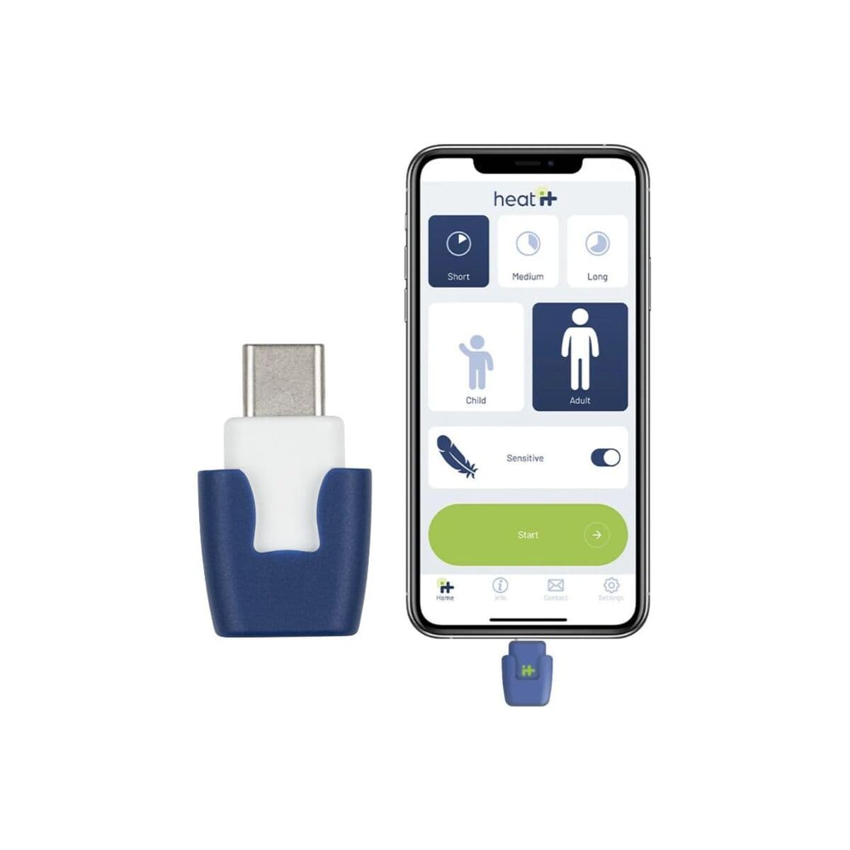 Ošetření bodnutí hmyzem pomocí smartphonu Heat it (USB-C)