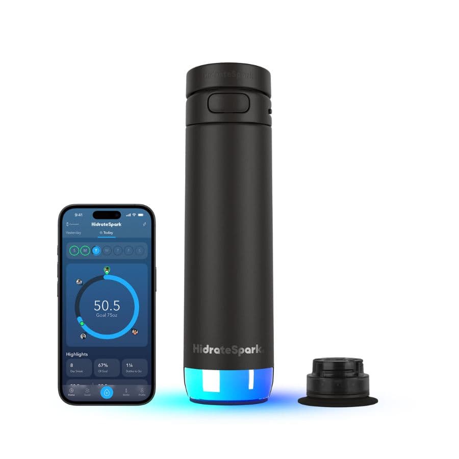 Chytrá lahev HidrateSpark PRO 2 621 ml - černá - náhled 2