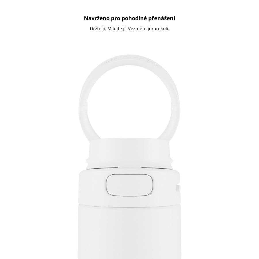 Chytrá lahev s brčkem HidrateSpark PRO 2 621 ml - bílá - náhled 5