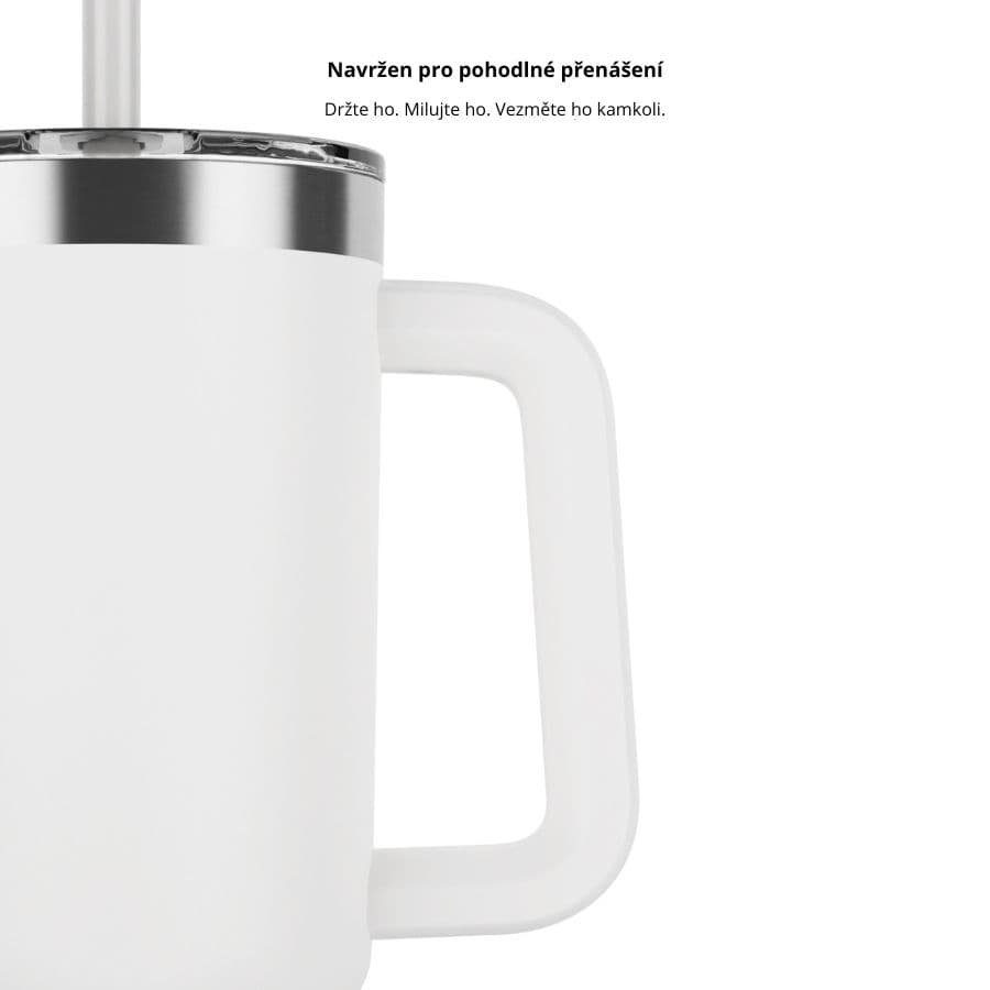 Chytrý termohrnek HidrateSpark PRO 2 Tumbler 887 ml - bílý - náhled 5