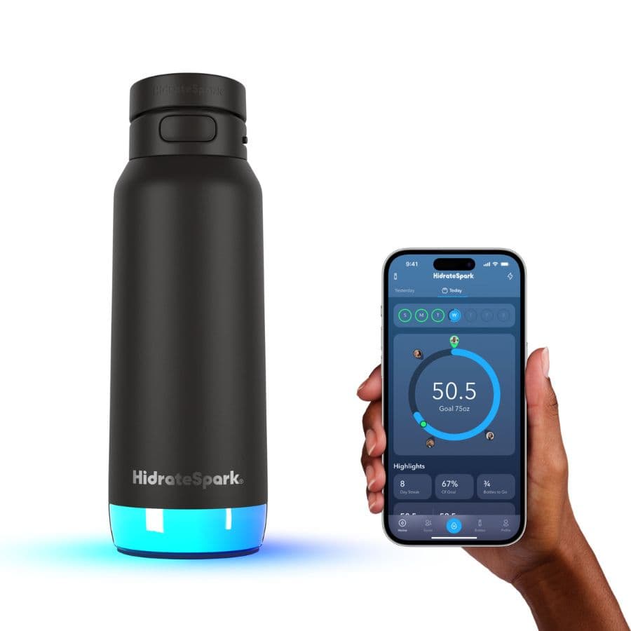 Chytrá lahev HidrateSpark PRO 2 950 ml - černá - náhled 3