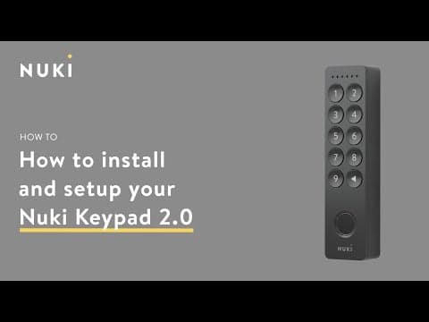 Klávesnice Nuki KEYPAD 2.0 se čtečkou otisků prstu - náhled 4
