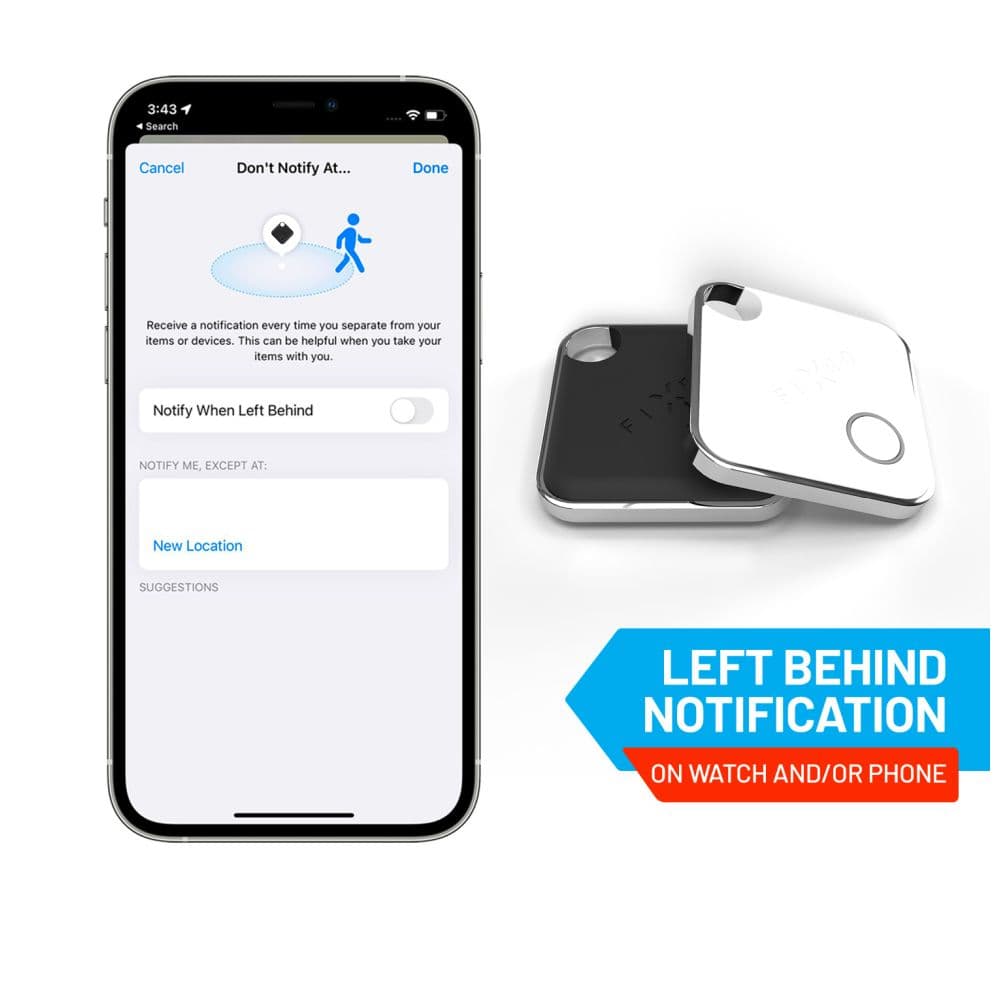 Smart tracker FIXED Tag s podporou Find My - bílý - náhled 3