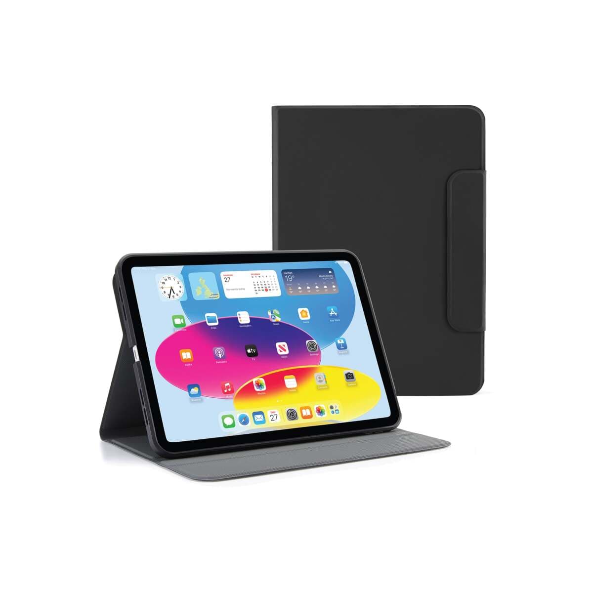 Kryt na iPad iPad Air 10,9" (22/20) a 11" (24/25/26) Pipetto Origami No5 Rotating Folio Case - černý - náhled 1