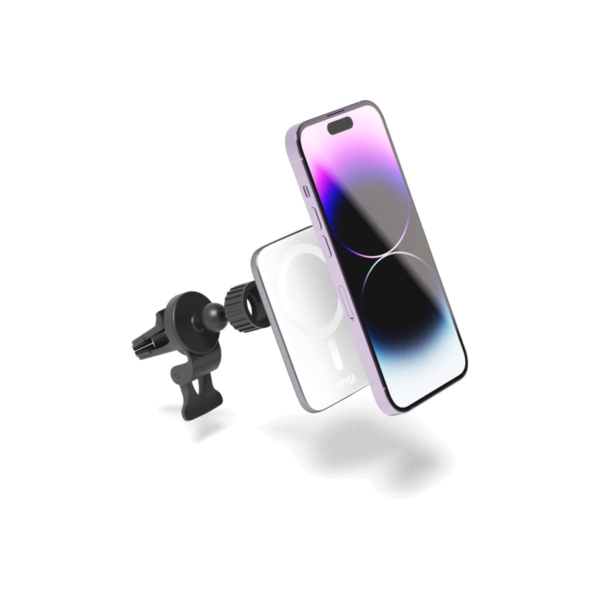 MagSafe ultratenká bezdrátová nabíječka do auta iSTYLE - stříbrná - náhled 4