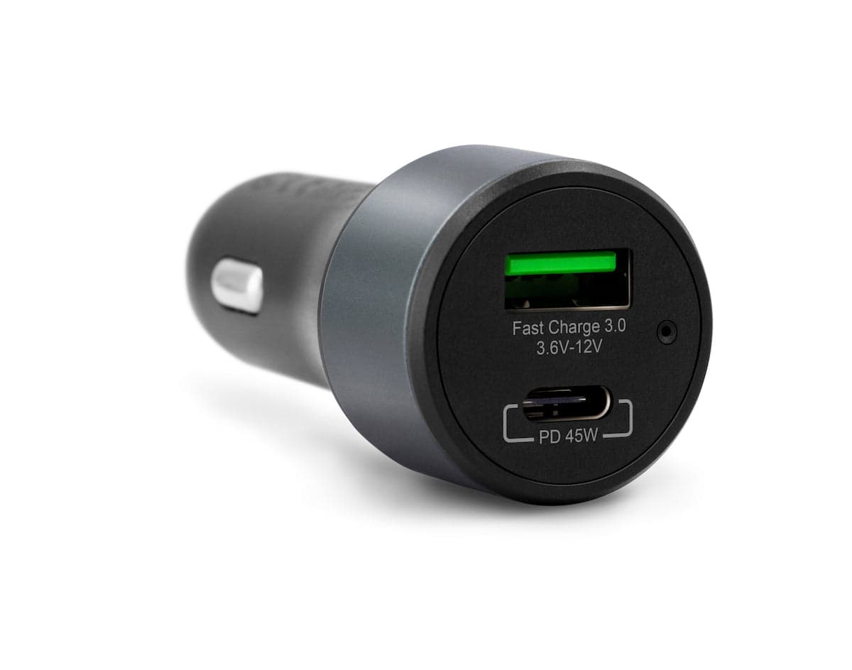 Nabíjecí adaptér do auta iSTYLE 45W PD - vesmírně černý - náhled 3