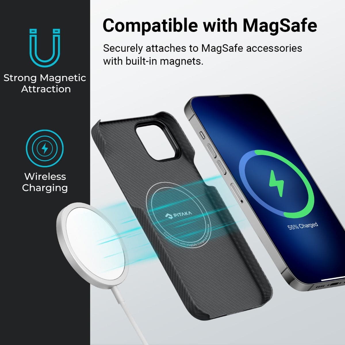 Kryt na iPhone 14 Plus Pitaka MagEZ 3 600D - černý - náhled 3