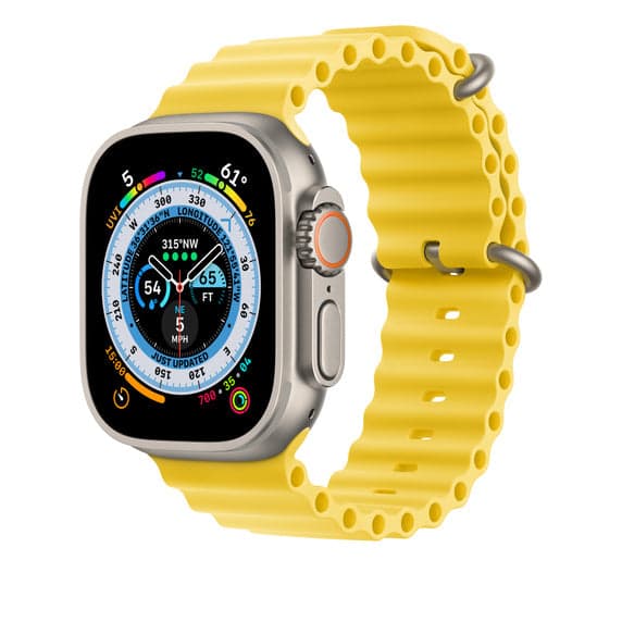 Apple 49mm žluté prodloužení Oceánského řemínku - náhled 2