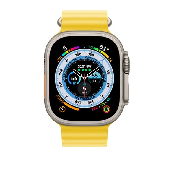 Apple 49mm žluté prodloužení Oceánského řemínku - náhled 3