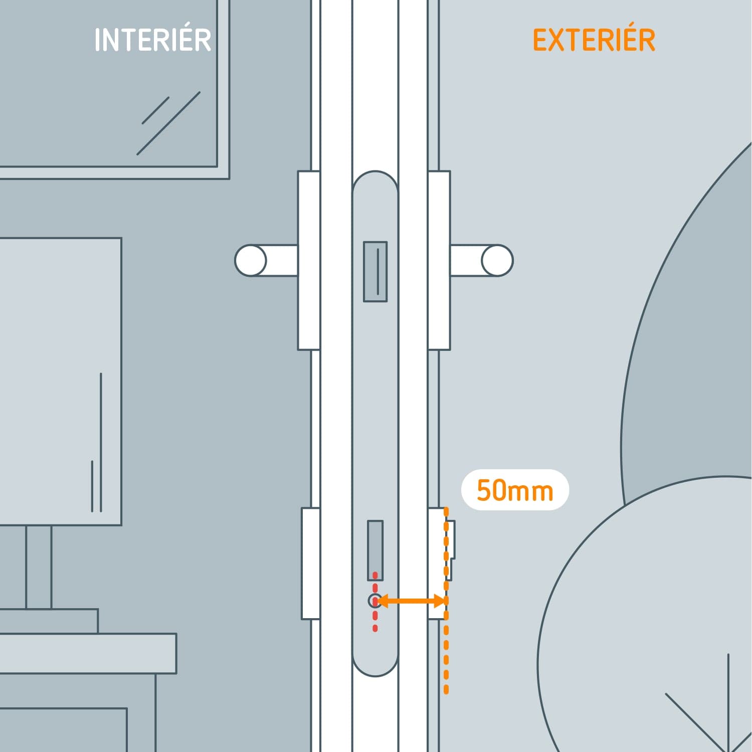 Smart zámek a klíče Netatmo Doorlock - prodloužení 50 mm - náhled 3