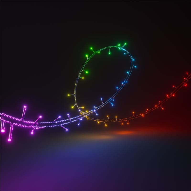 Chytré žárovky na stromeček Nanoleaf Essentials Smart Holiday String Lights 20 m - náhled 3