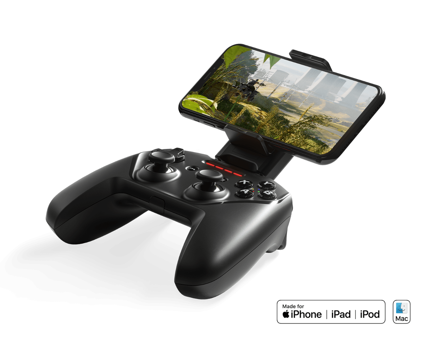Herní ovladač SteelSeries Nimbus+ Wireless G s držákem pro telefon