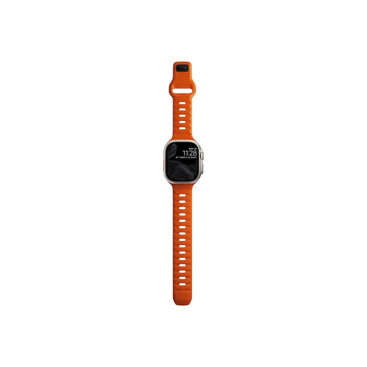 Řemínek pro Apple Watch 42/44/45/49 mm Nomad Sport Strap - oranžový - náhled 5
