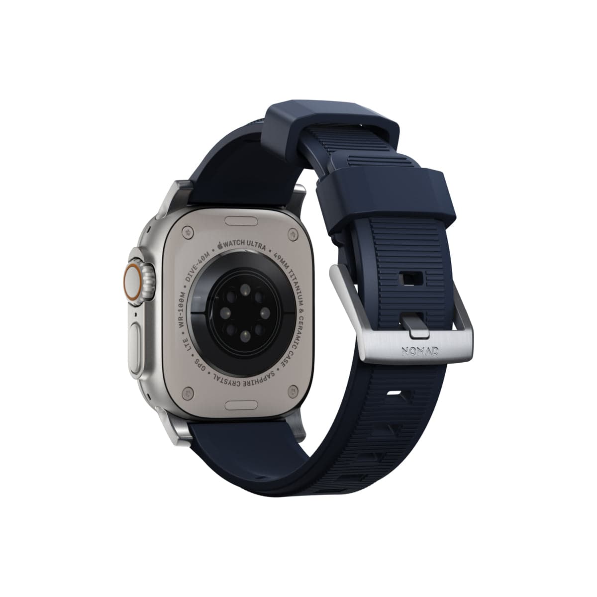 Řemínek pro Apple Watch 42/44/45/49 mm Nomad Rugged Strap - modrý - náhled 2