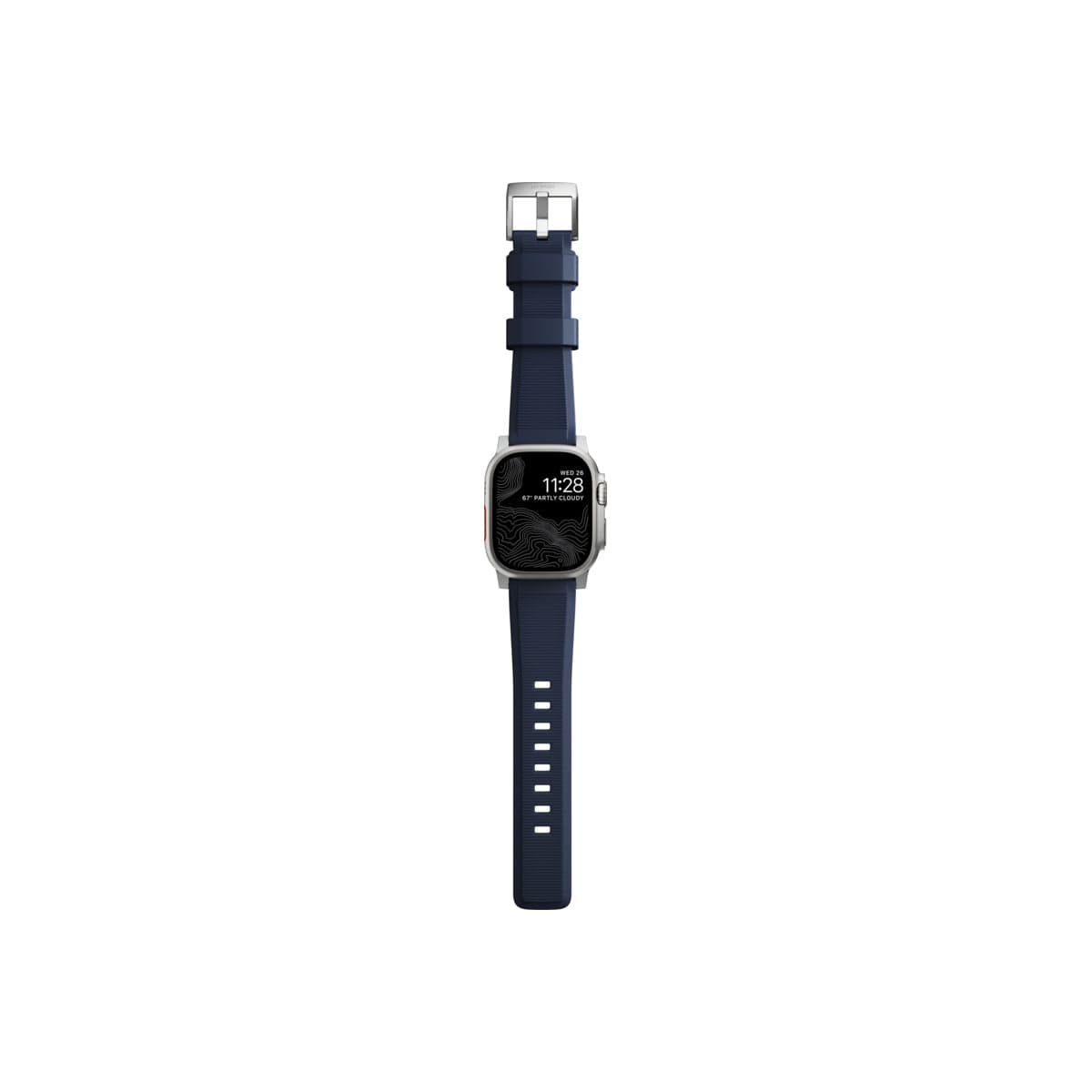 Řemínek pro Apple Watch 42/44/45/49 mm Nomad Rugged Strap - modrý - náhled 4