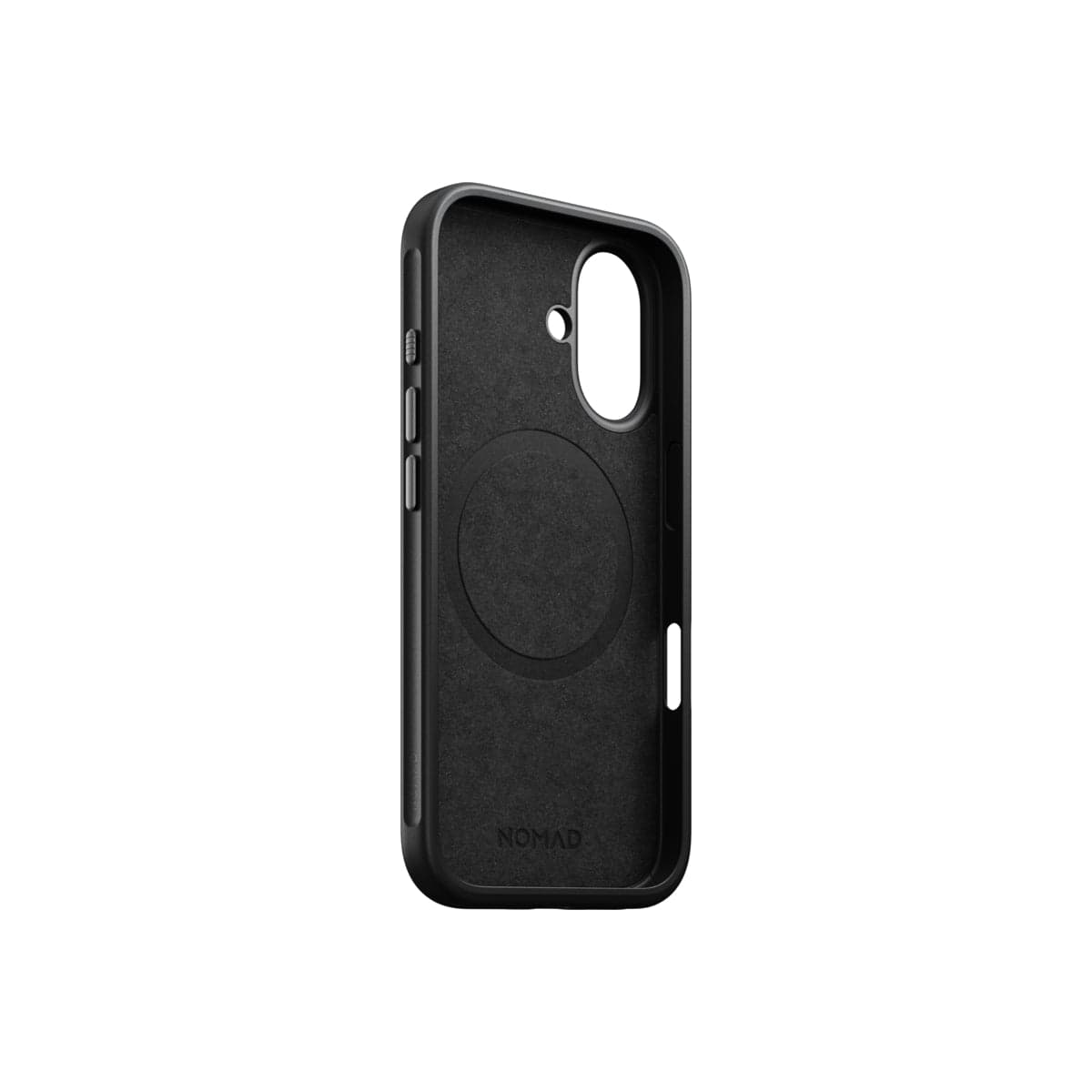 Kožený kryt pro iPhone 16 Nomad Modern - černý - náhled 2