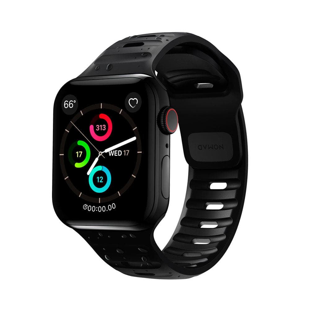 Řemínek na Apple Watch 44/42/45/49 mm Nomad Sport Strap vel. M/L - černý - náhled 5