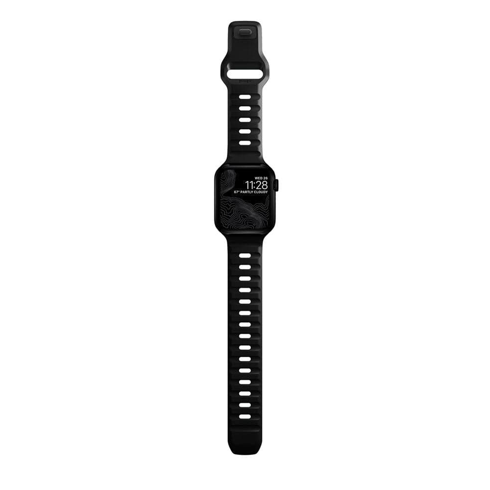 Řemínek na Apple Watch 44/42/45/49 mm Nomad Sport Strap vel. M/L - černý - náhled 3