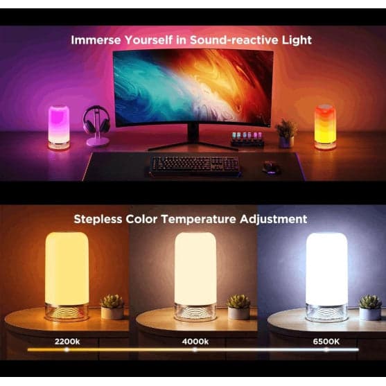 Stolní lampa Govee Table Lamp 2 RGBW s podporou Matter – bílá - náhled 3