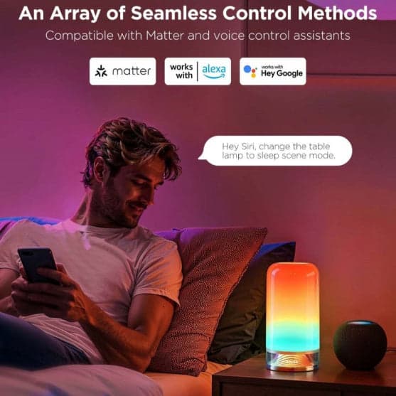 Stolní lampa Govee Table Lamp 2 RGBW s podporou Matter – bílá - náhled 5