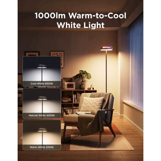 Stojací lampa Govee Uplighter RGBICWW Floor Lamp – černá - náhled 2
