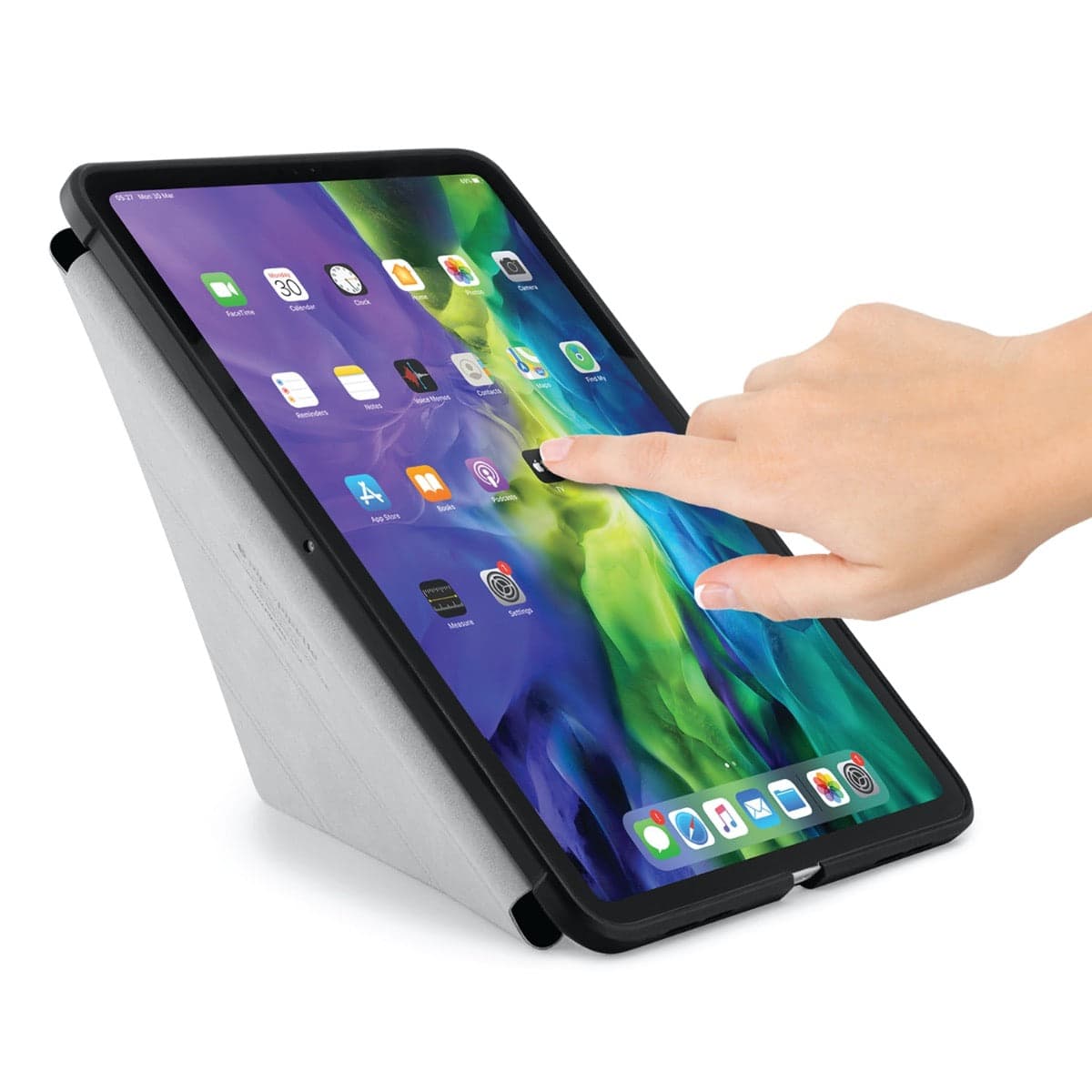 Pouzdro Pipetto Origami pro iPad Air 4 10.9" (2020) - černé - náhled 4